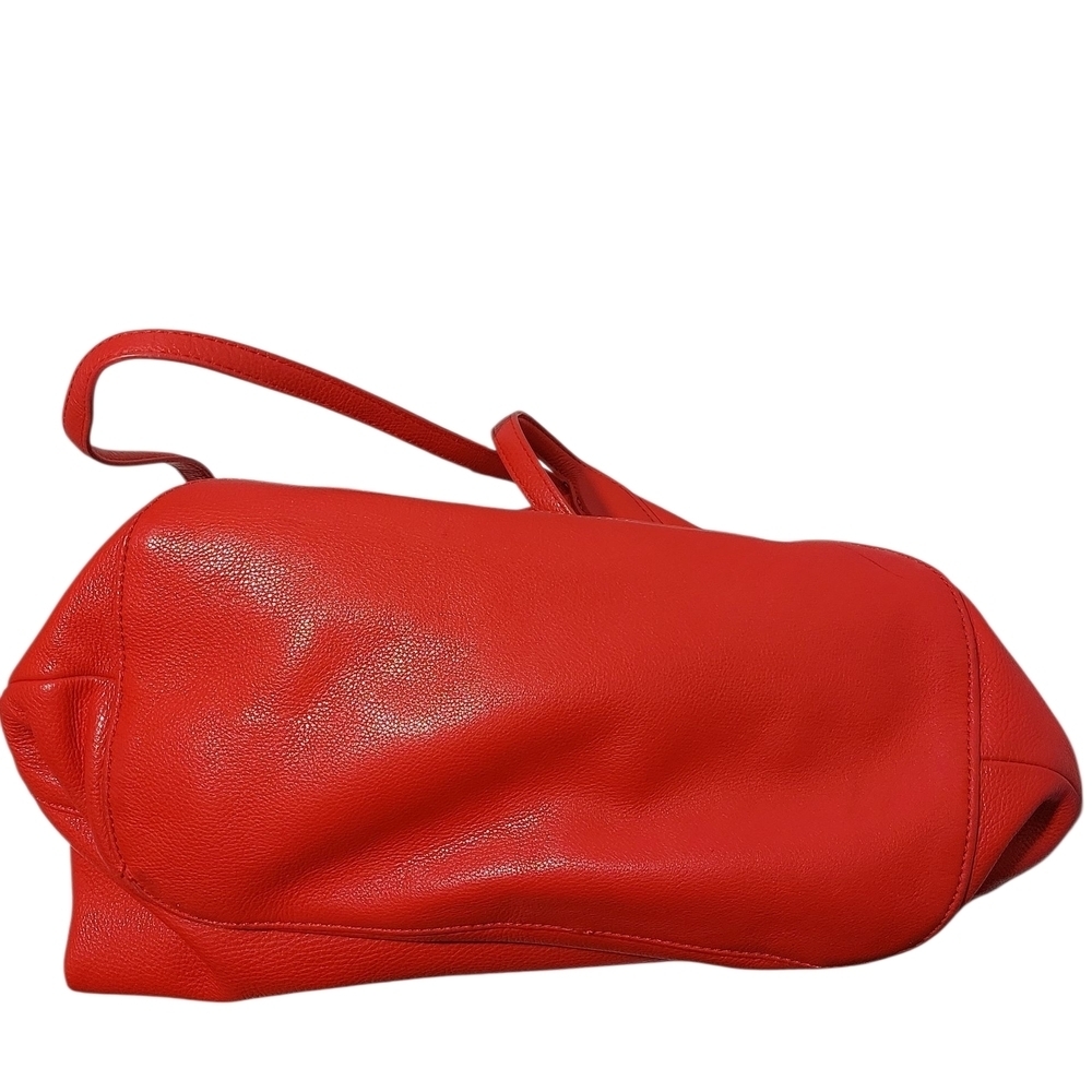 Tory Burch Michelle Bold Red Tote - Picture 4 of 8